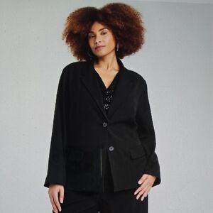 Ava & Viv Women's Classic Black Blazer